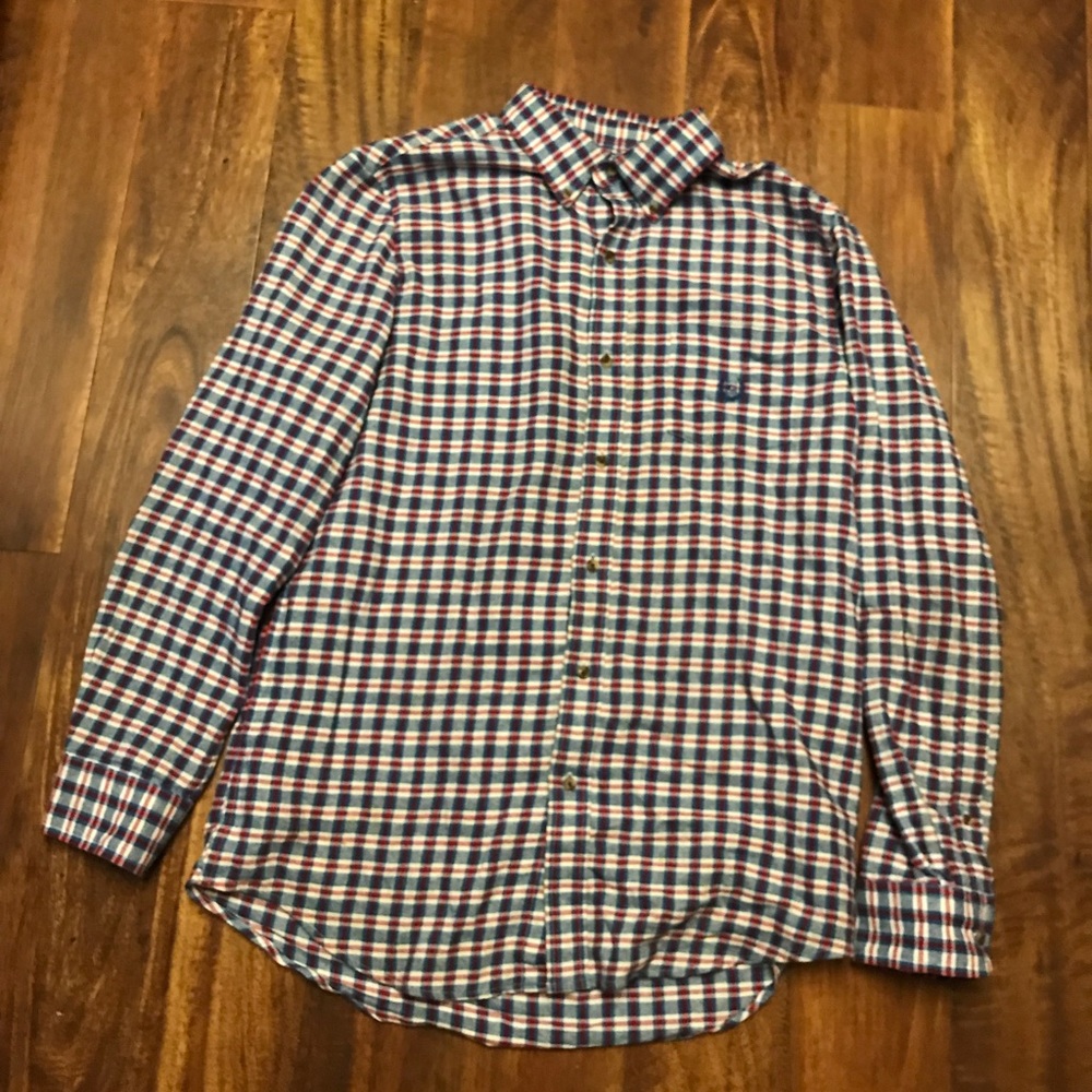 Plaid button down long sleeve
